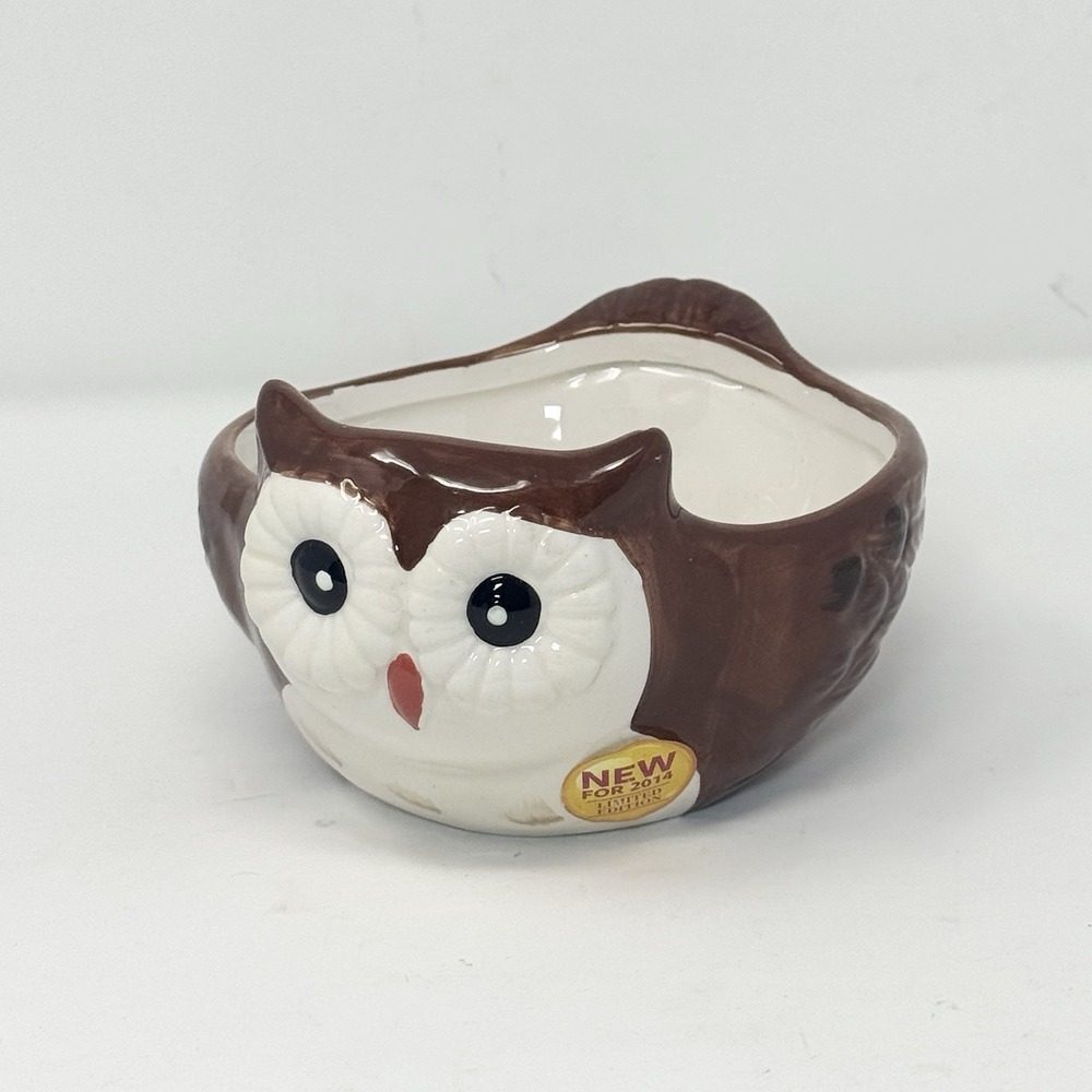 Better Homes & Gardens Heritage Collection Owl Earthenware Serving Bowl Dish